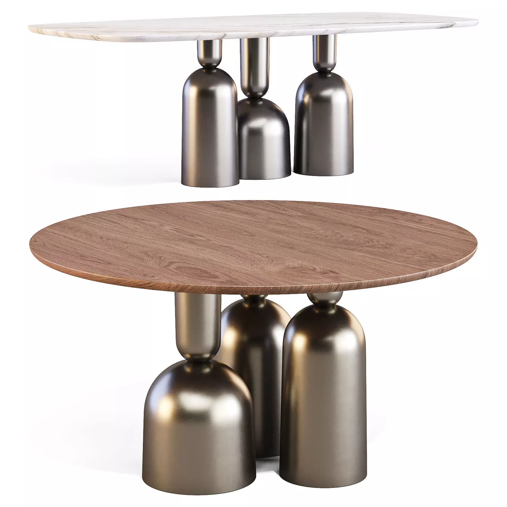 Bonaldo COP - Dining Tables Set 01 3D model_0