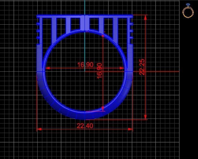 Fashion Ring 3D print model_19