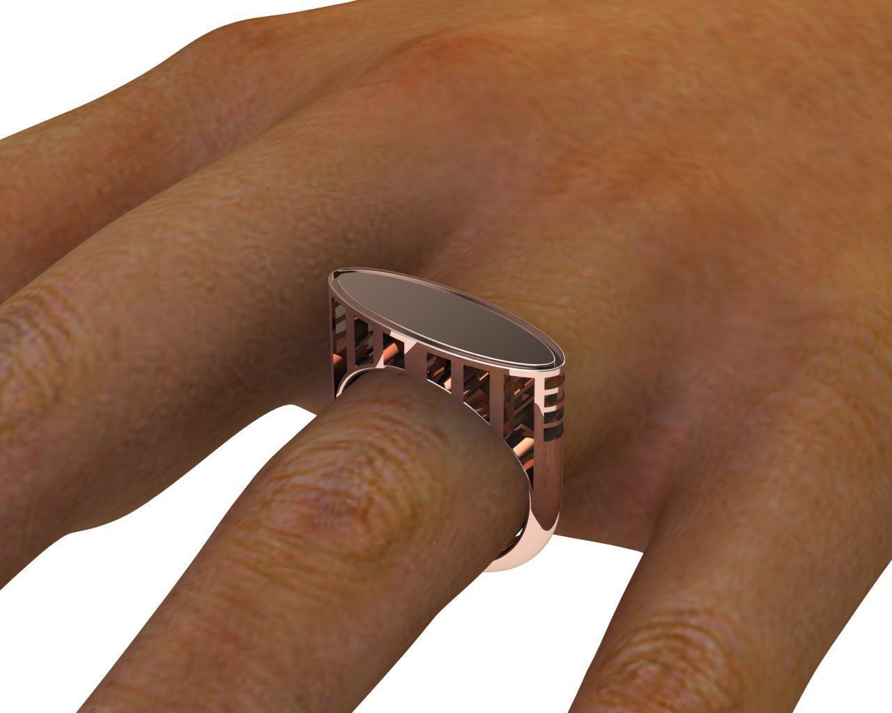 Fashion Ring 3D print model_12
