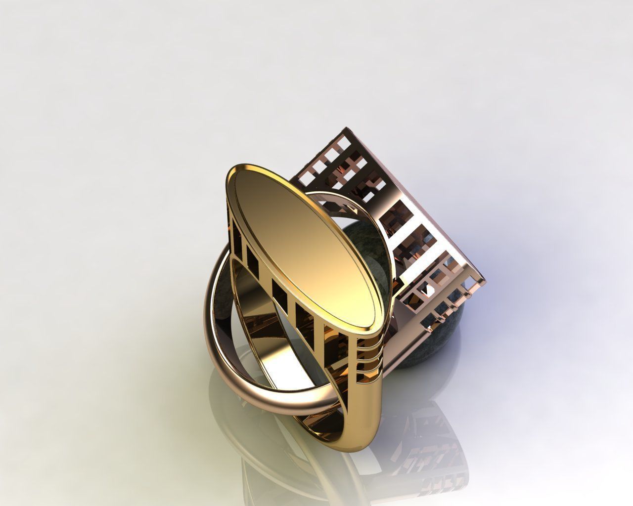 Fashion Ring 3D print model_5
