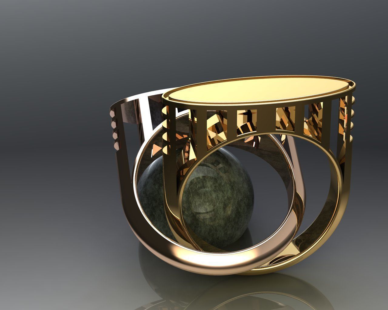 Fashion Ring 3D print model_6