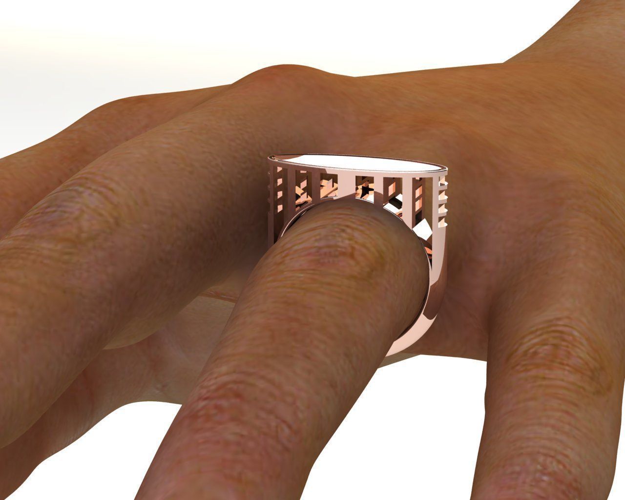 Fashion Ring 3D print model_11