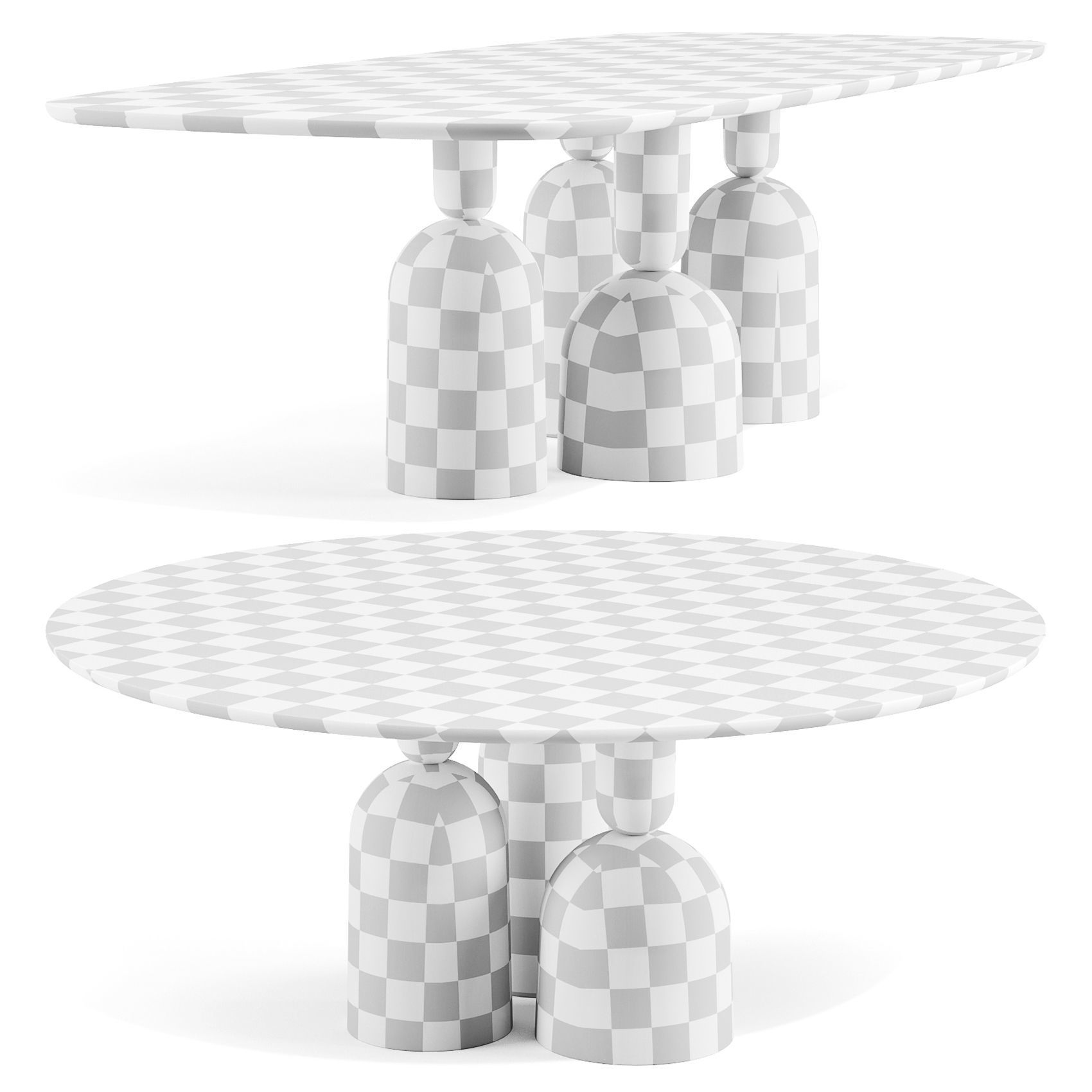Bonaldo COP - Dining Tables Set 02 3D model_3