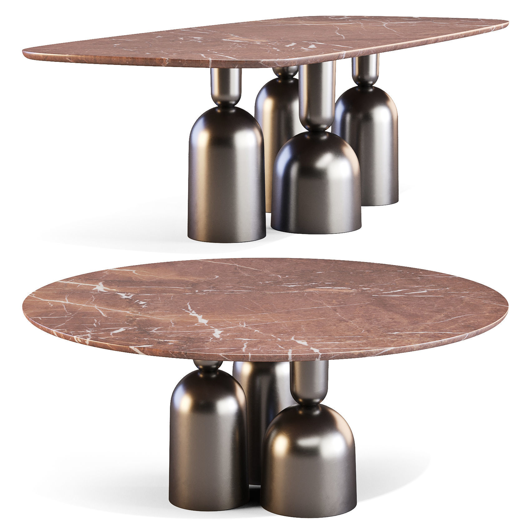 Bonaldo COP - Dining Tables Set 02 3D model_1