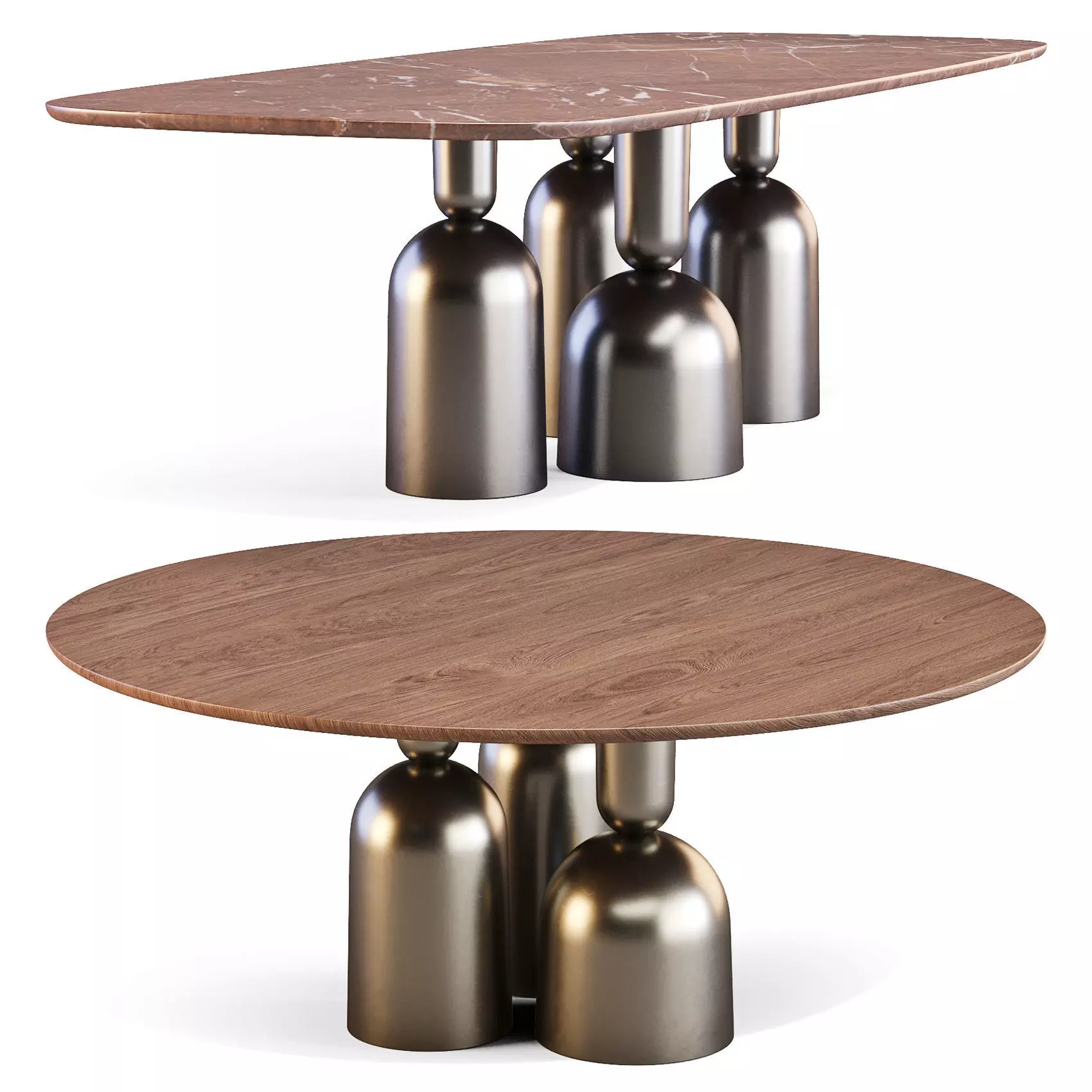 Bonaldo COP - Dining Tables Set 02 3D model_0