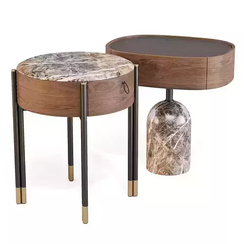 Porada Bayus Tondo and Ekero - Night Tables