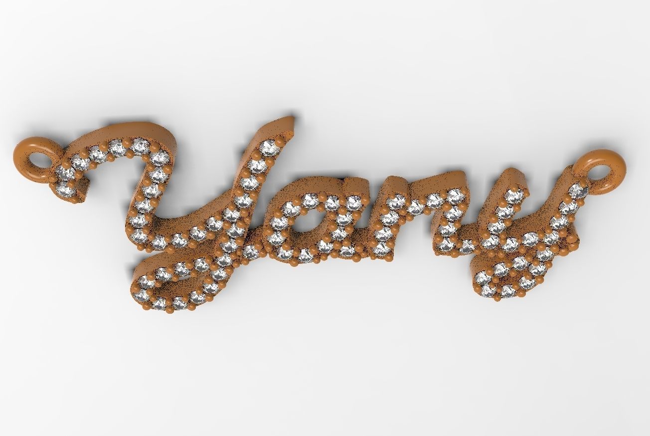 Yani name plate 3D print model_6