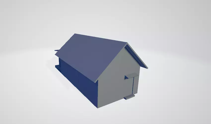 Old Farm House 3D model_0
