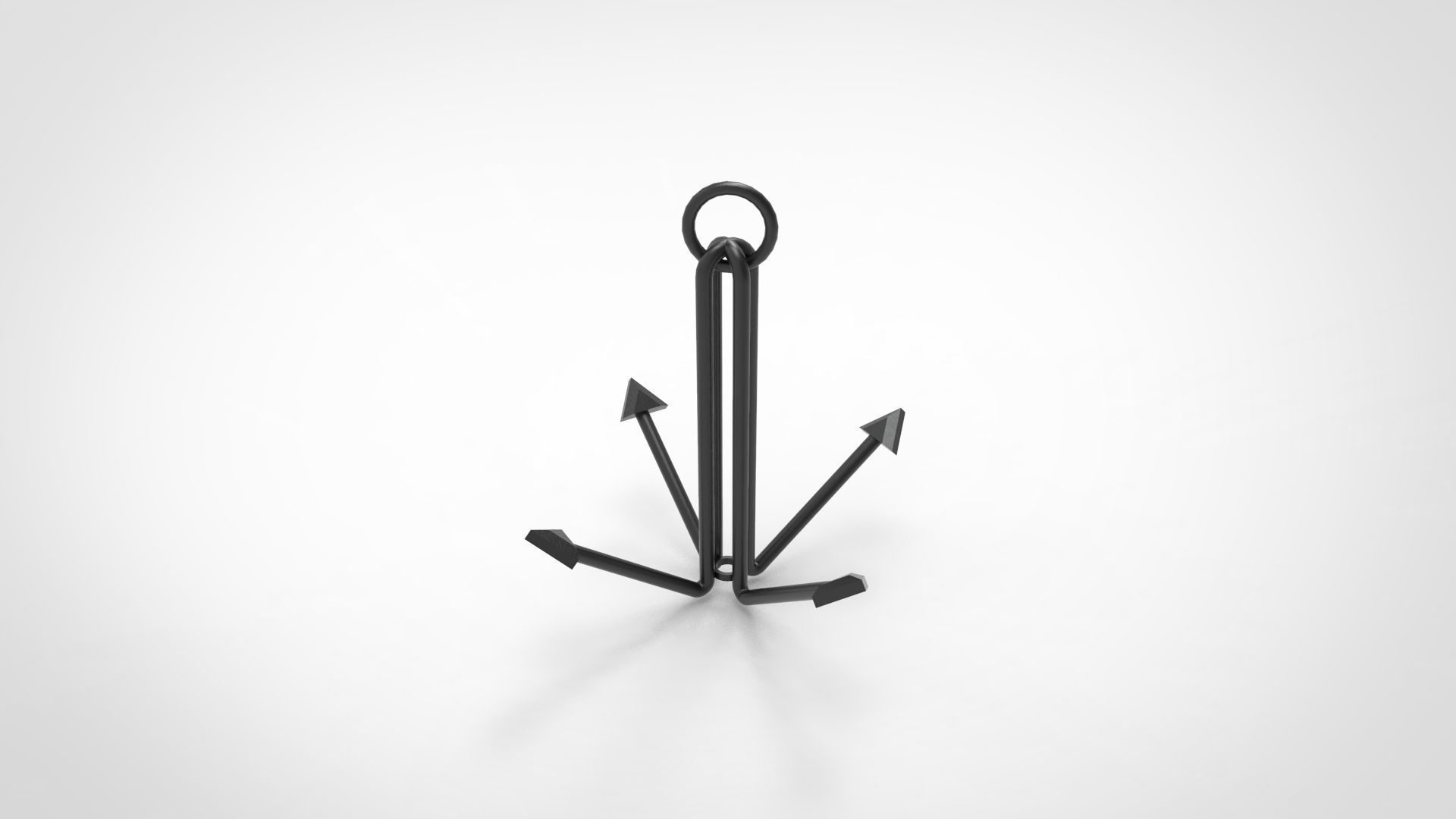 Grapnel Anchor 3D model_2