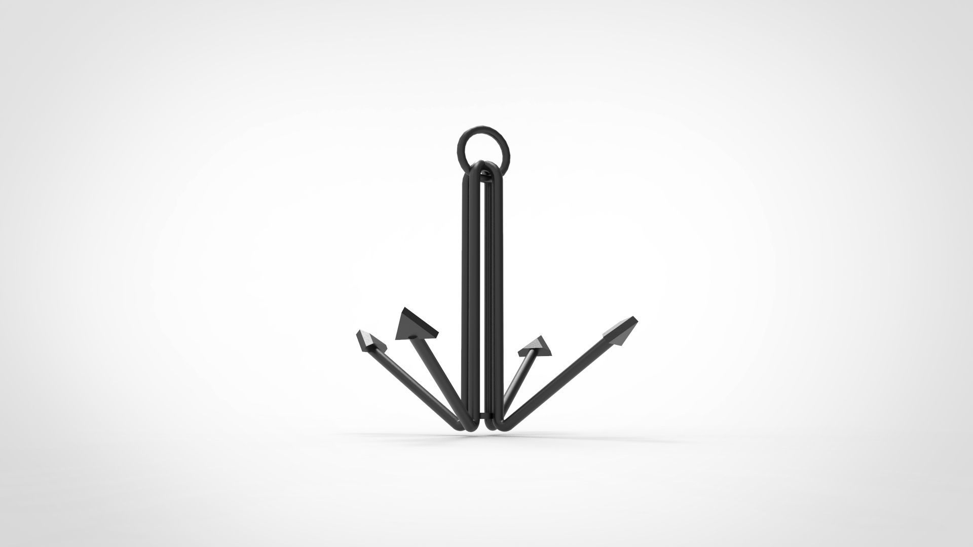 Grapnel Anchor 3D model_1