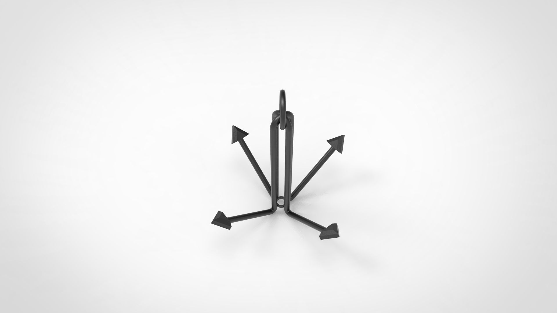 Grapnel Anchor 3D model_4