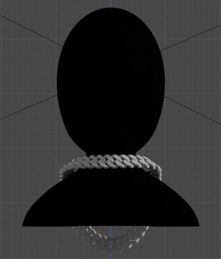 A Link to the Future cuban chain Low-poly 3D model_2