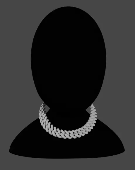 cuban chains that come to life in 3D Low-poly 3D model_0