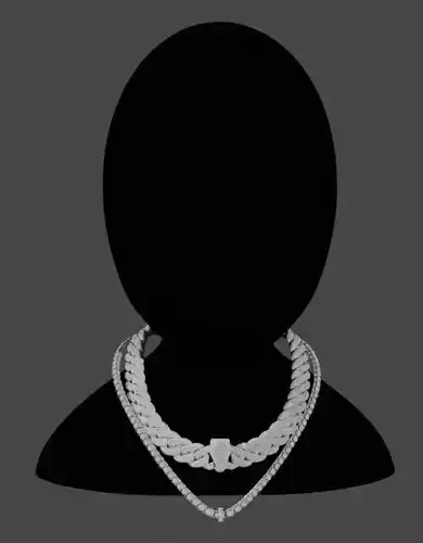 A masterpiece of metal Cuban chain