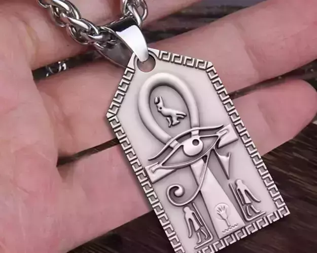 Ankh Cross Pendant STL Jewelry