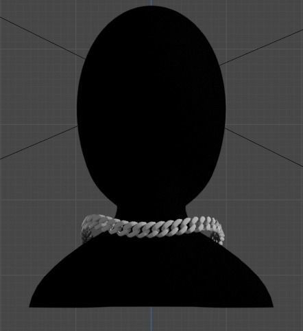 Make a Style Statement with Our Cuban Chains Low-poly 3D model_2