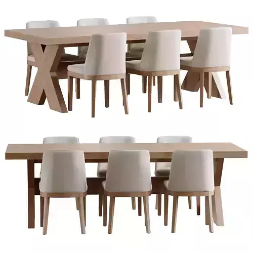 Modern Farmhouse Dining table Layton chair