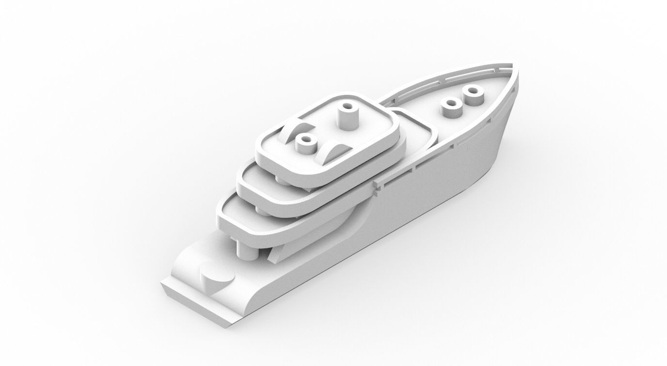 Boats set 3D print model_1