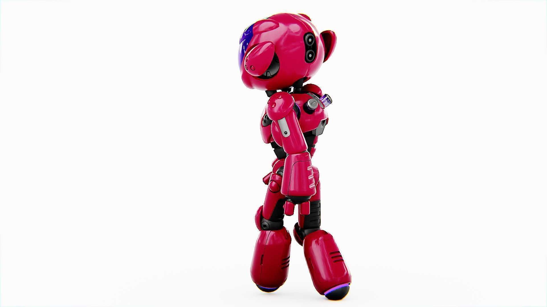 UTILITY BOT LORA  RIGGED 3D model_5