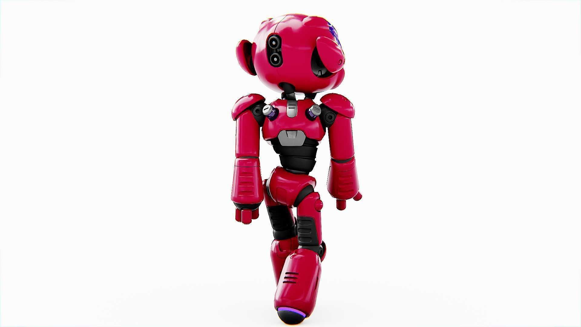 UTILITY BOT LORA  RIGGED 3D model_7