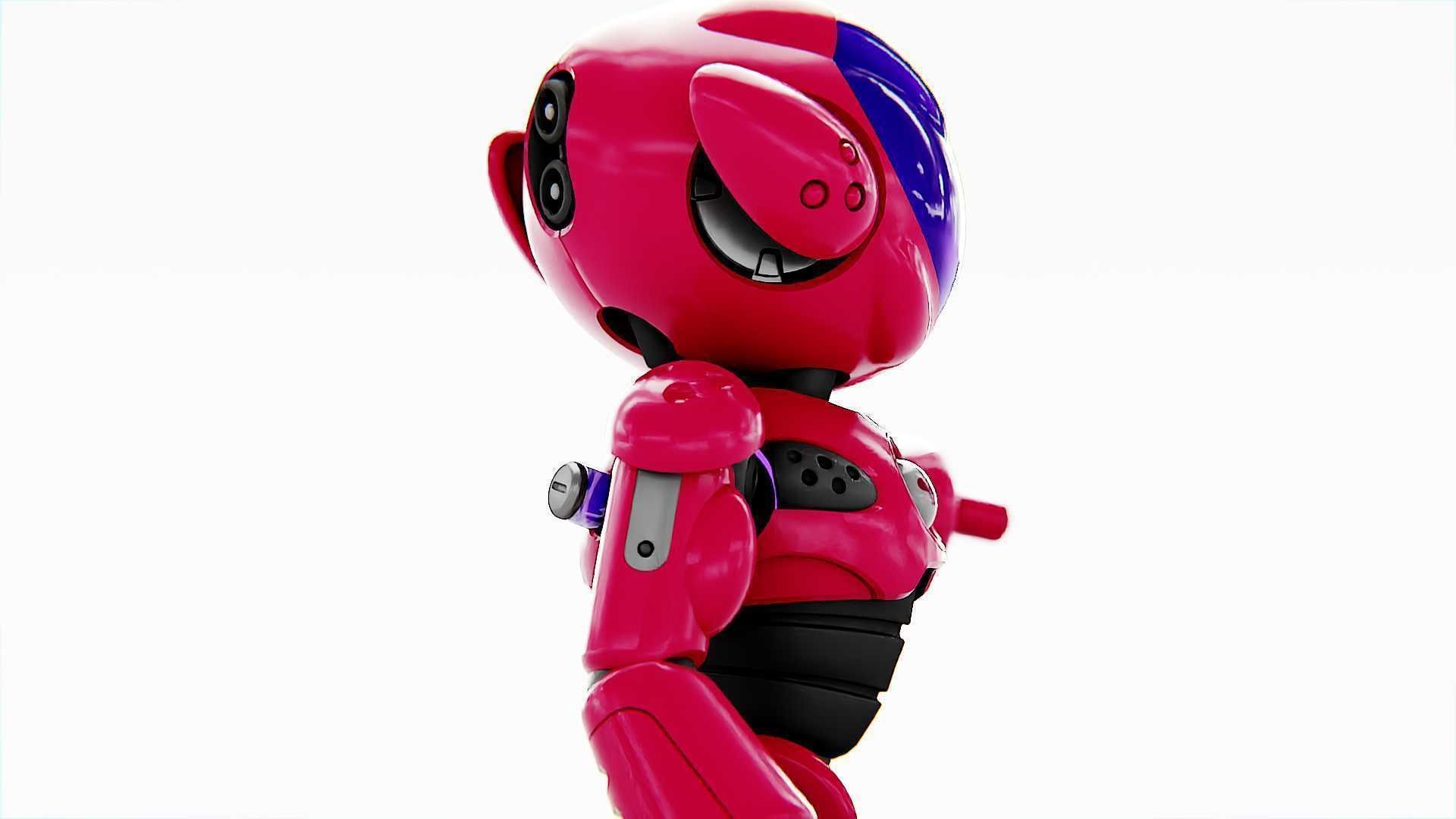 UTILITY BOT LORA  RIGGED 3D model_19