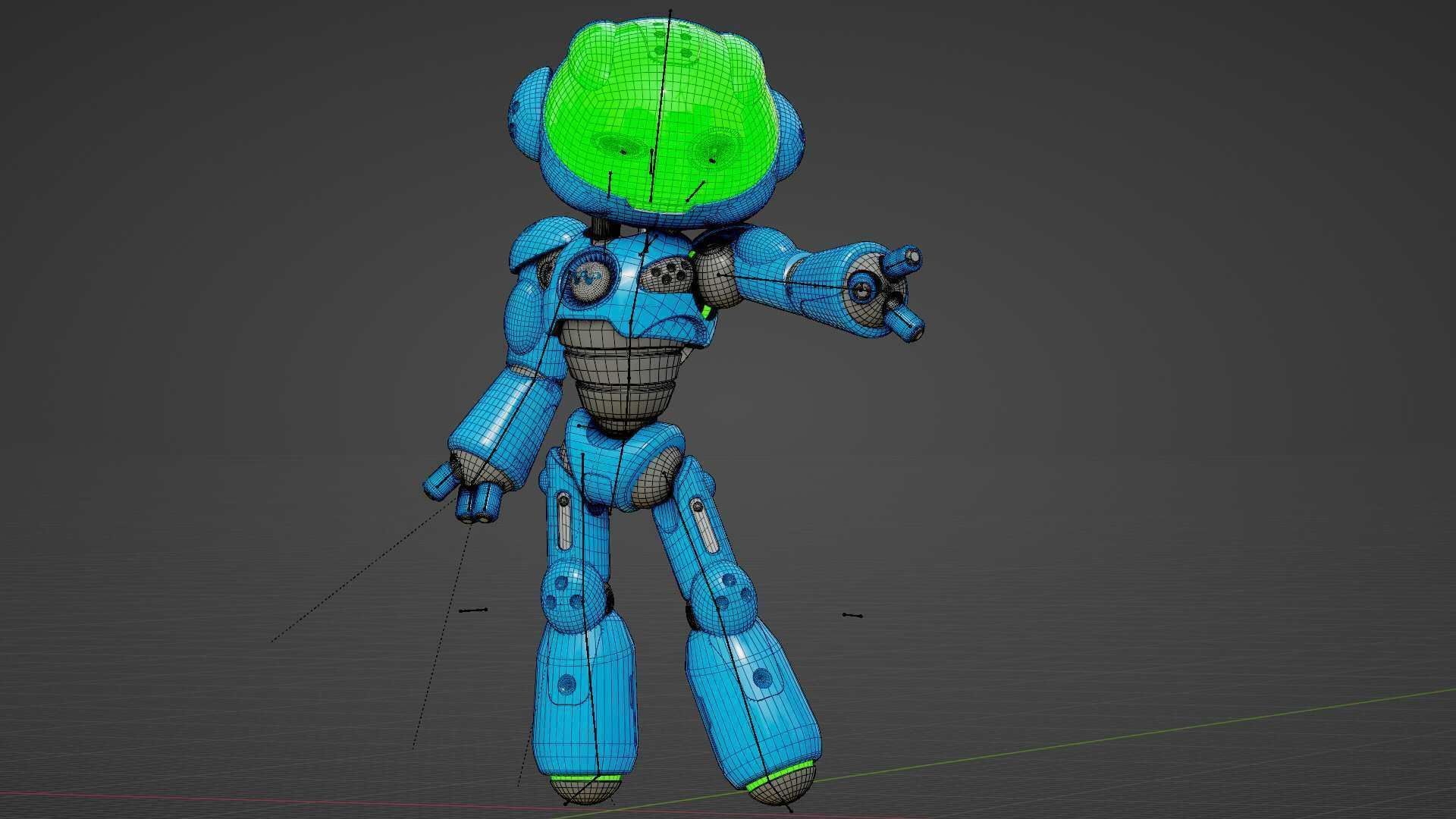 UTILITY BOT LORA  RIGGED 3D model_35