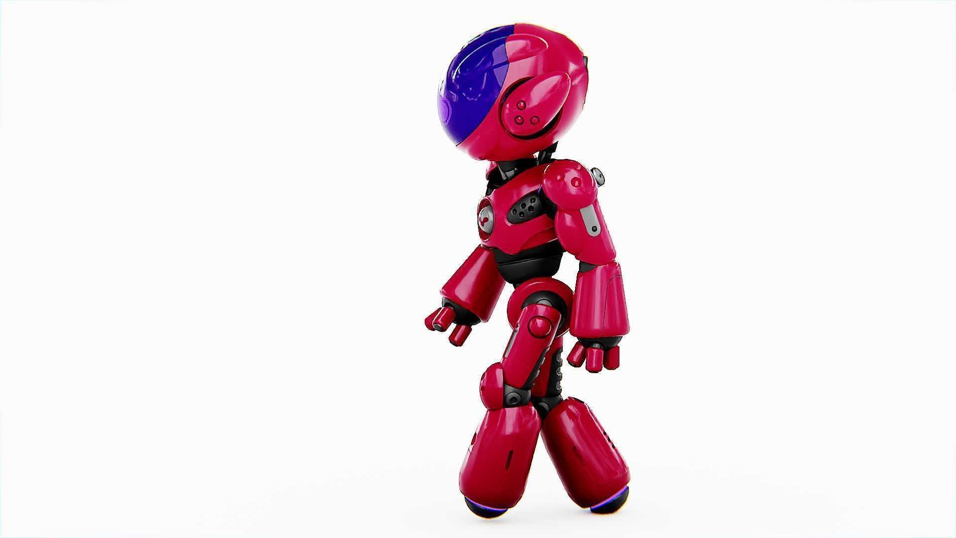 UTILITY BOT LORA  RIGGED 3D model_4