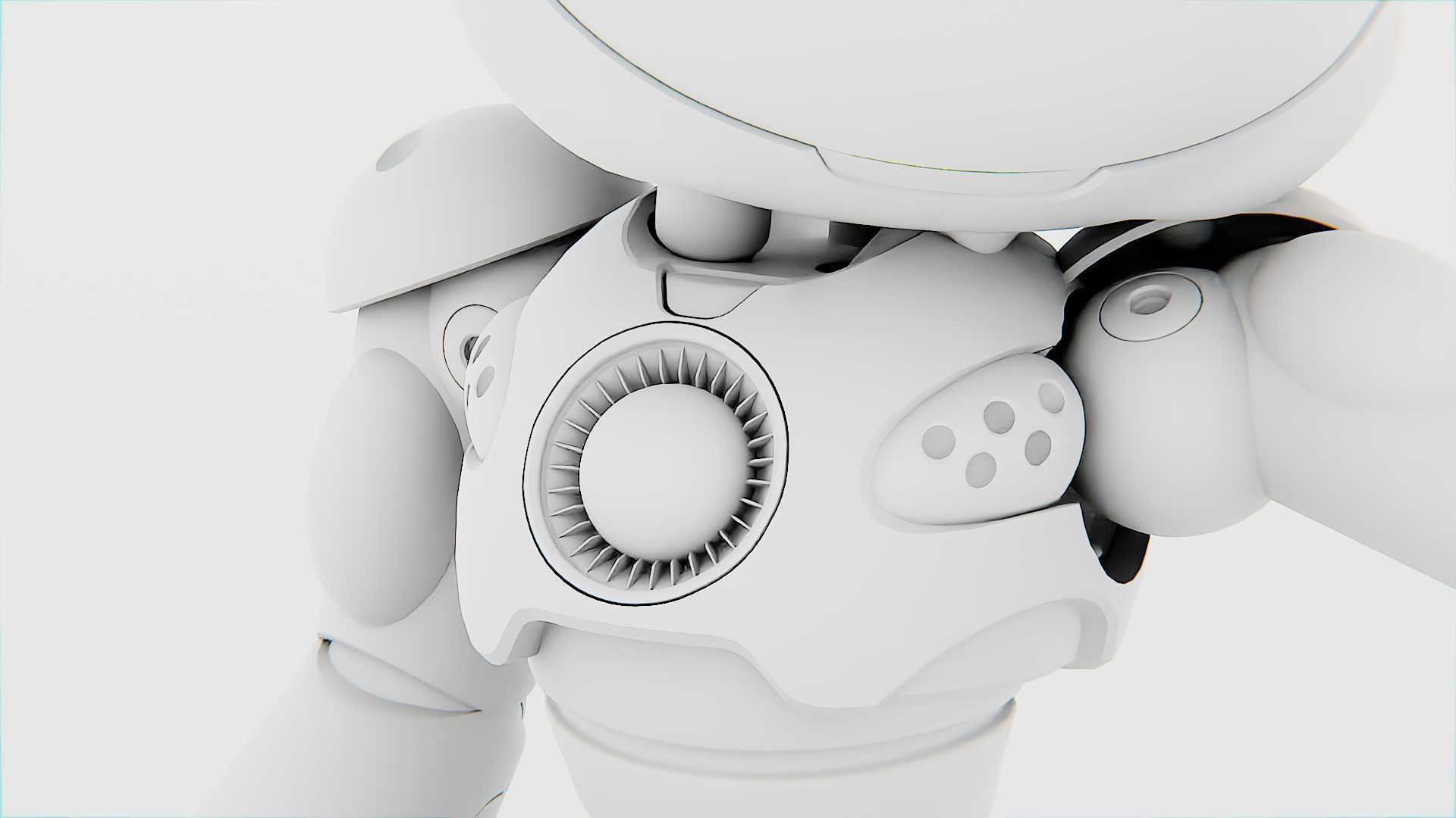 UTILITY BOT LORA  RIGGED 3D model_33