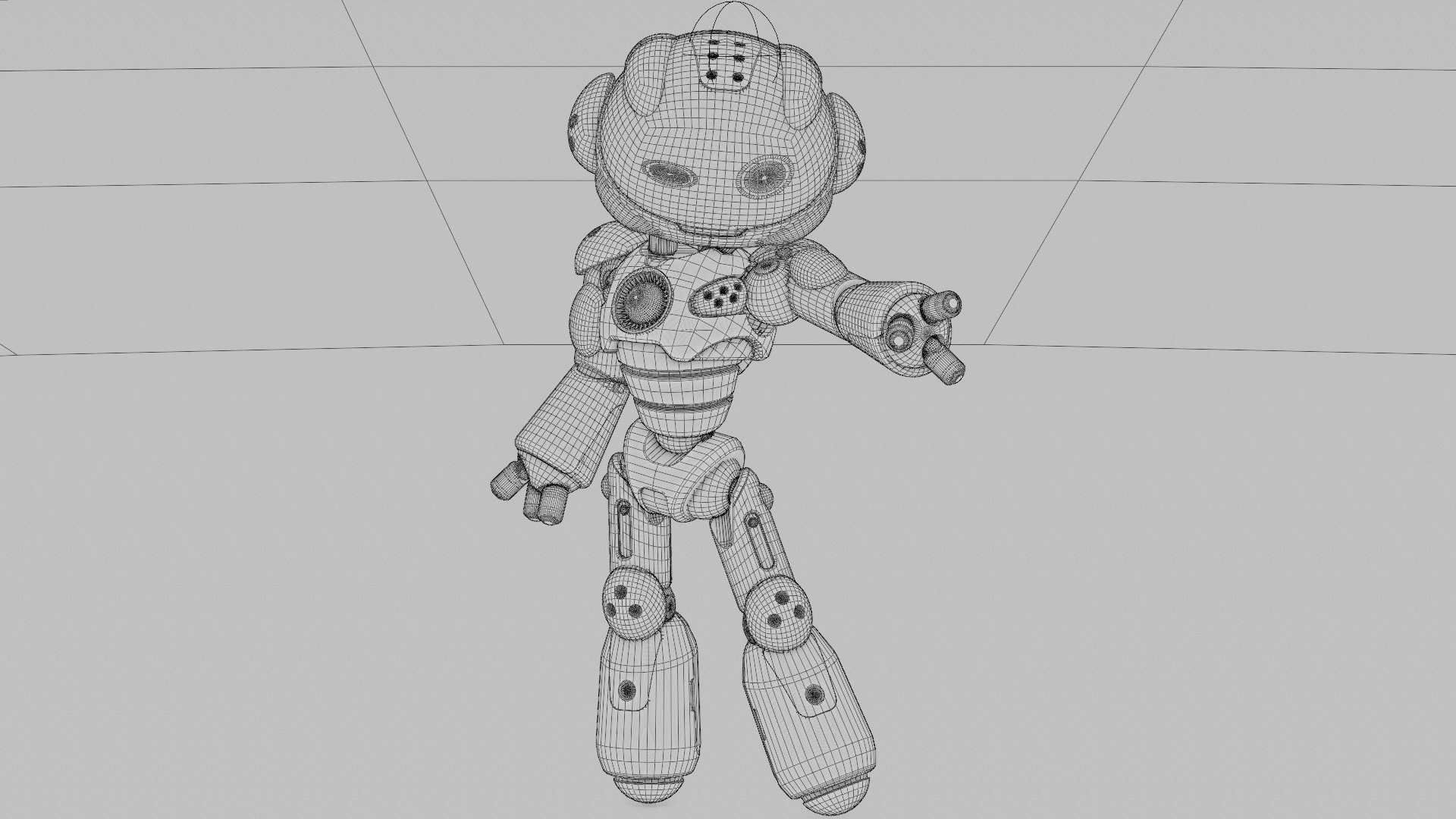 UTILITY BOT LORA  RIGGED 3D model_37