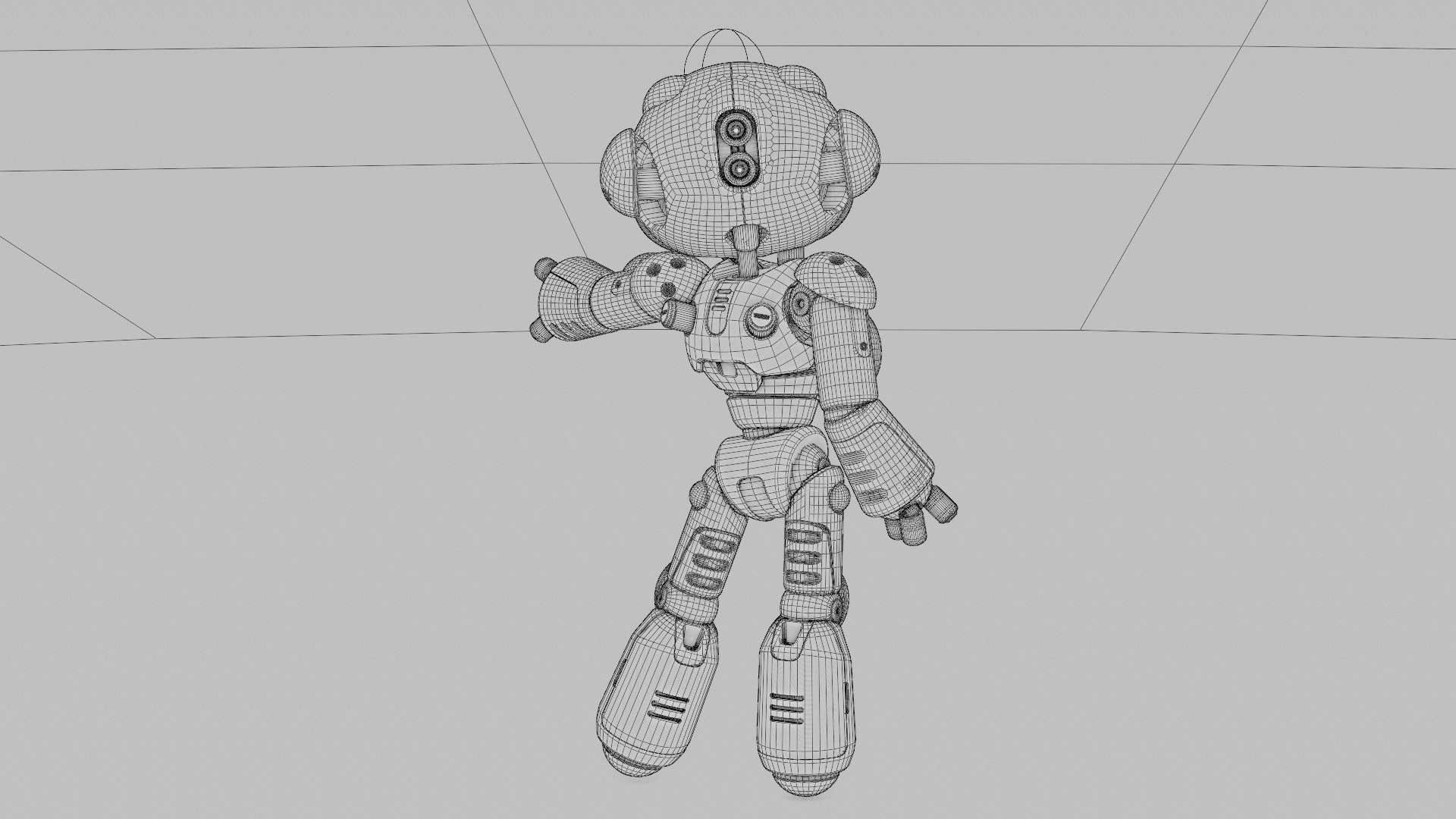 UTILITY BOT LORA  RIGGED 3D model_36