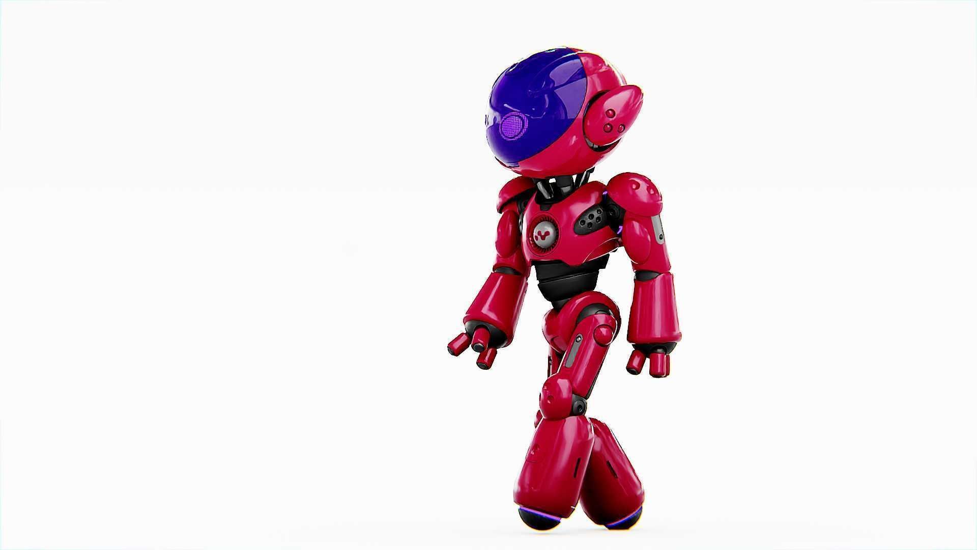 UTILITY BOT LORA  RIGGED 3D model_3