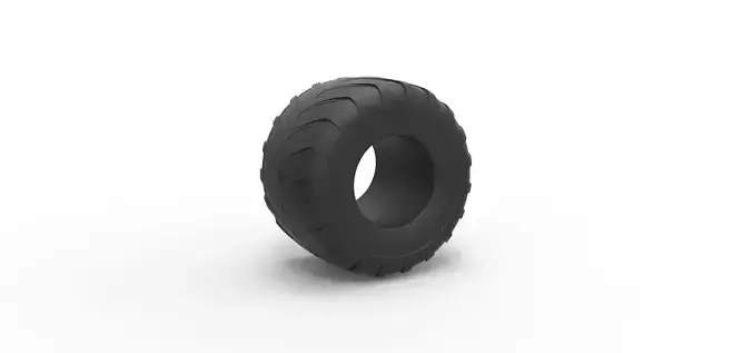 Monster Jam tire 31 Scale 1 to 25