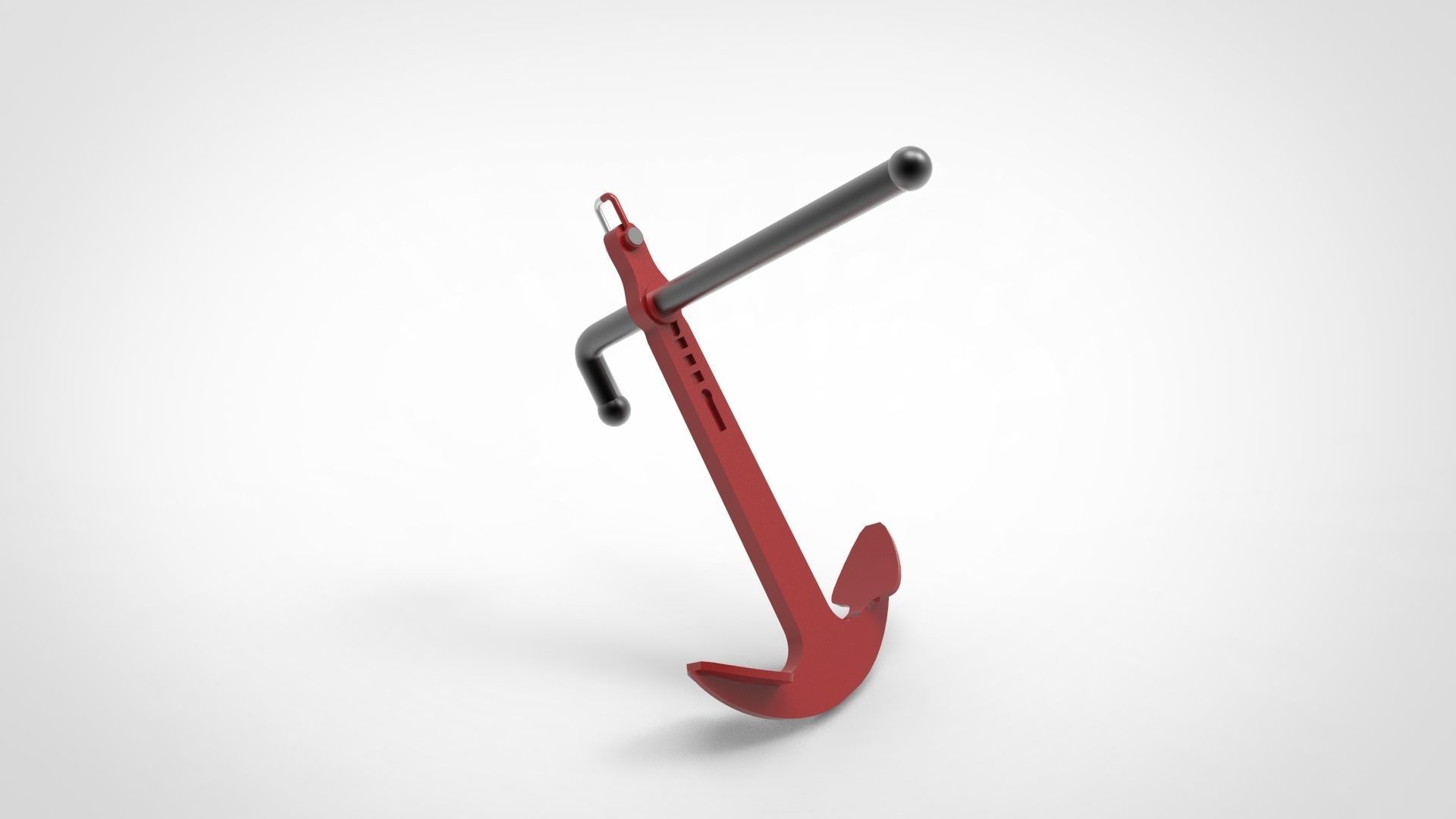 Admiralty Anchor 3D model_4