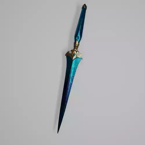 Edge of night Dagger Low-poly 3D model