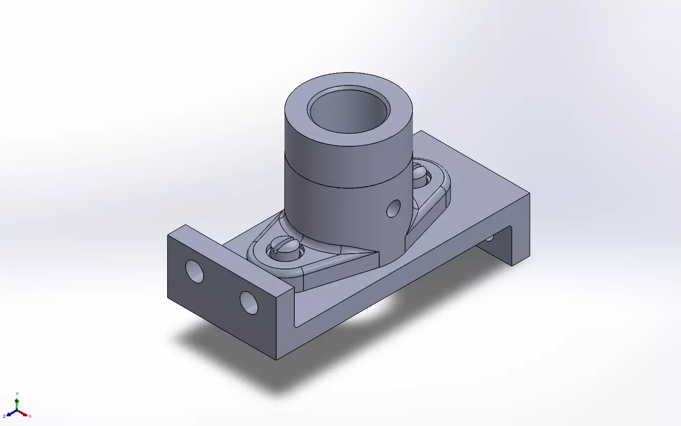 SOLIDWORKS 2022 and Engineering Graphics Shaft support 3D print model
