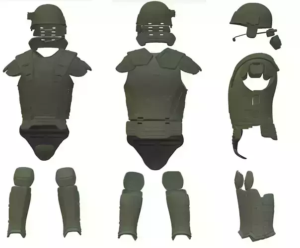 3d Print Model M3 Colonials Marine Aliens Armor and helmet  3D print model