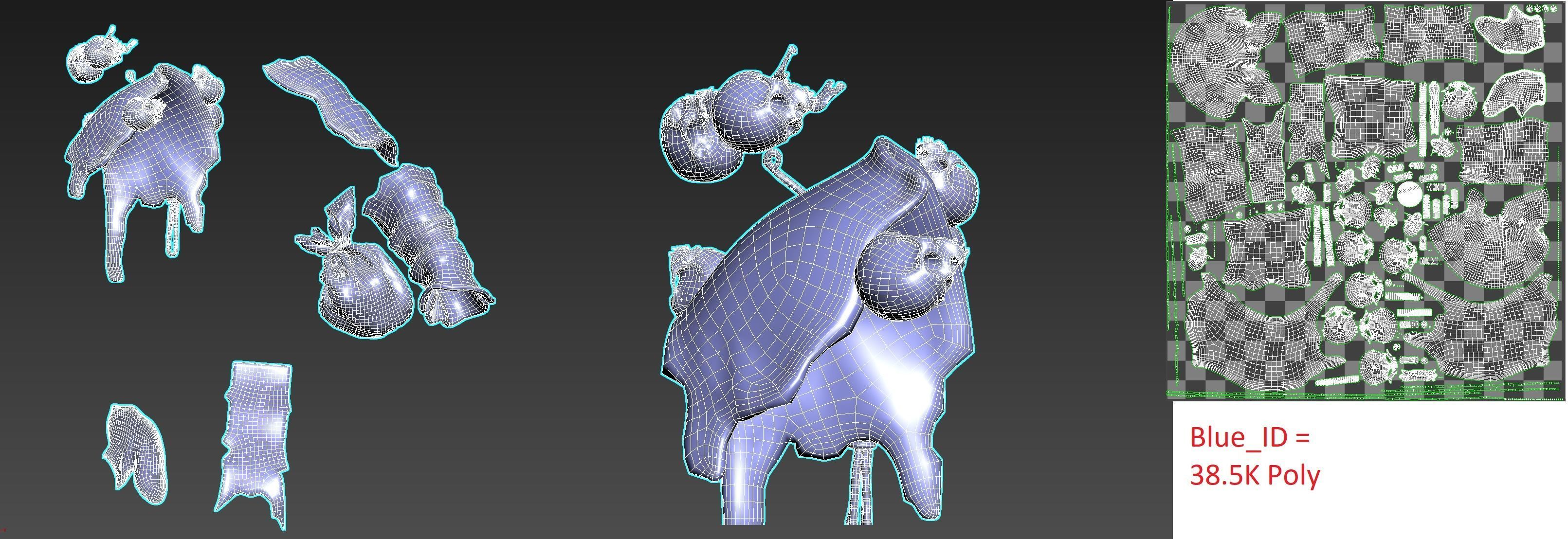 Ogre Troll Giant Warrior Monster Low-poly 3D model_18