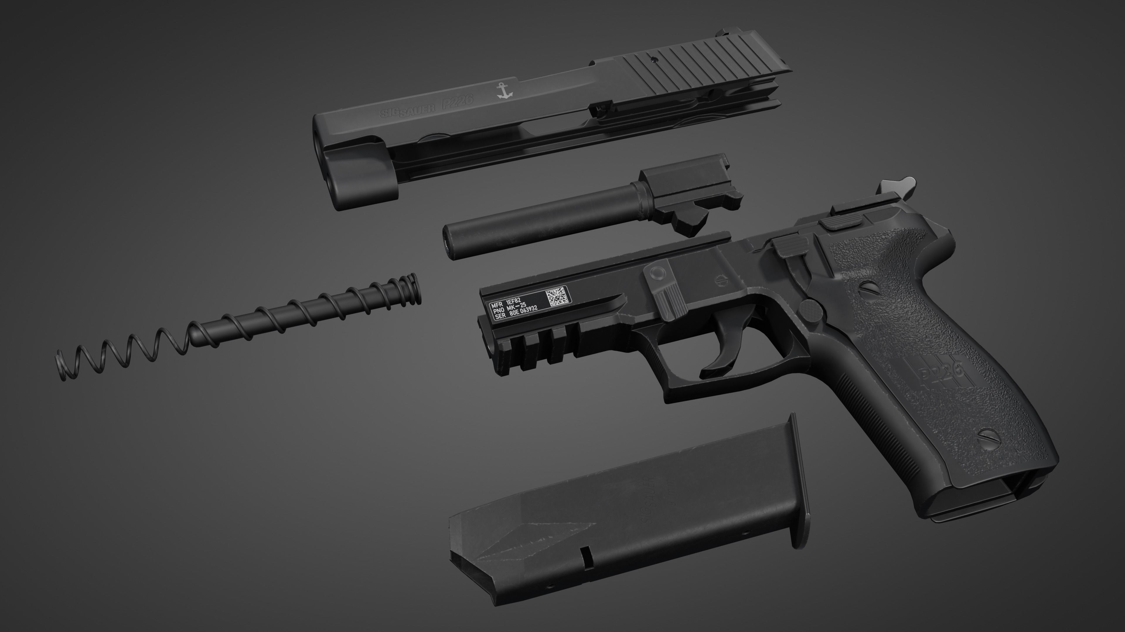 Sig Sauer P226 MK25 3D model_7