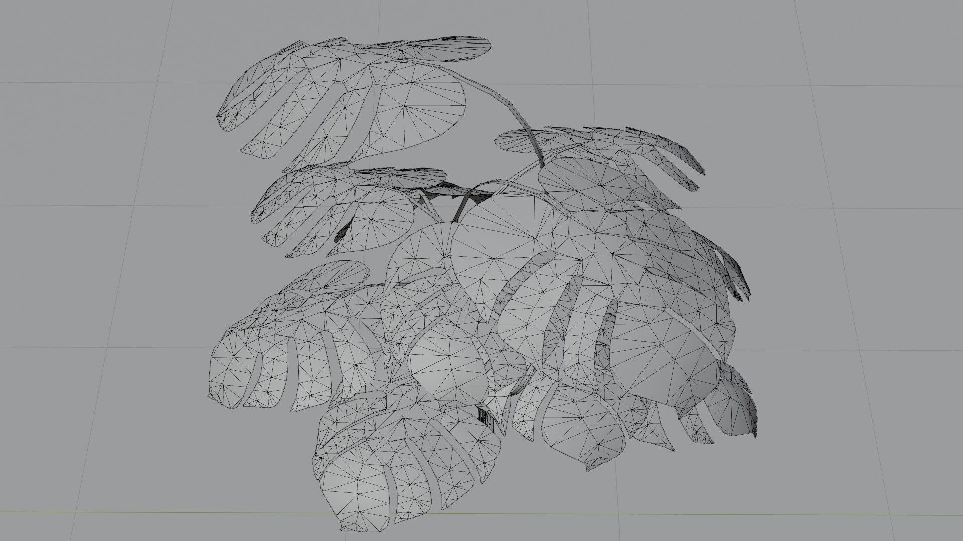  Tropical plants collection Low-poly 3D model_12