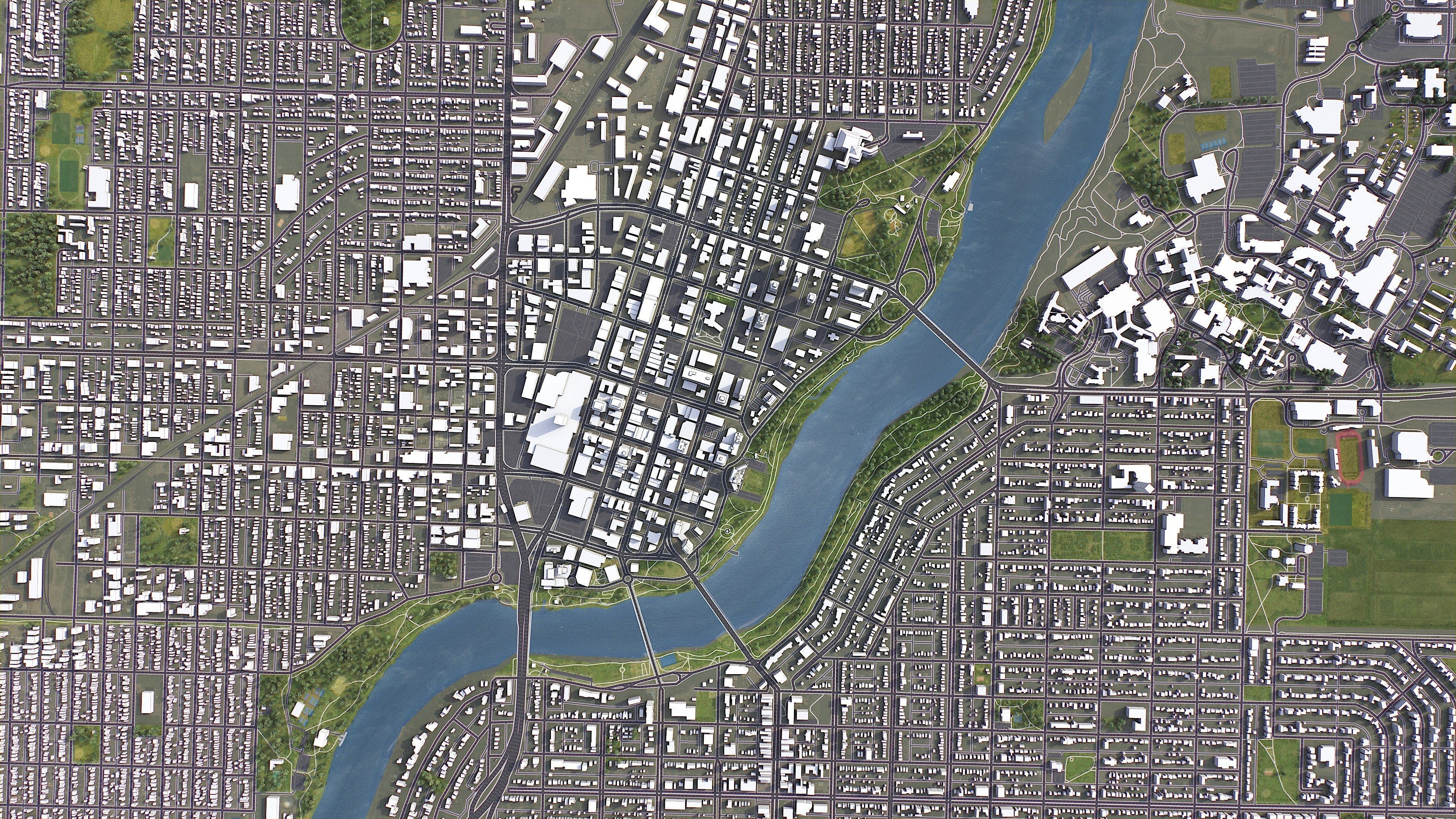 Saskatoon - 3D Model Low-poly 3D model_5