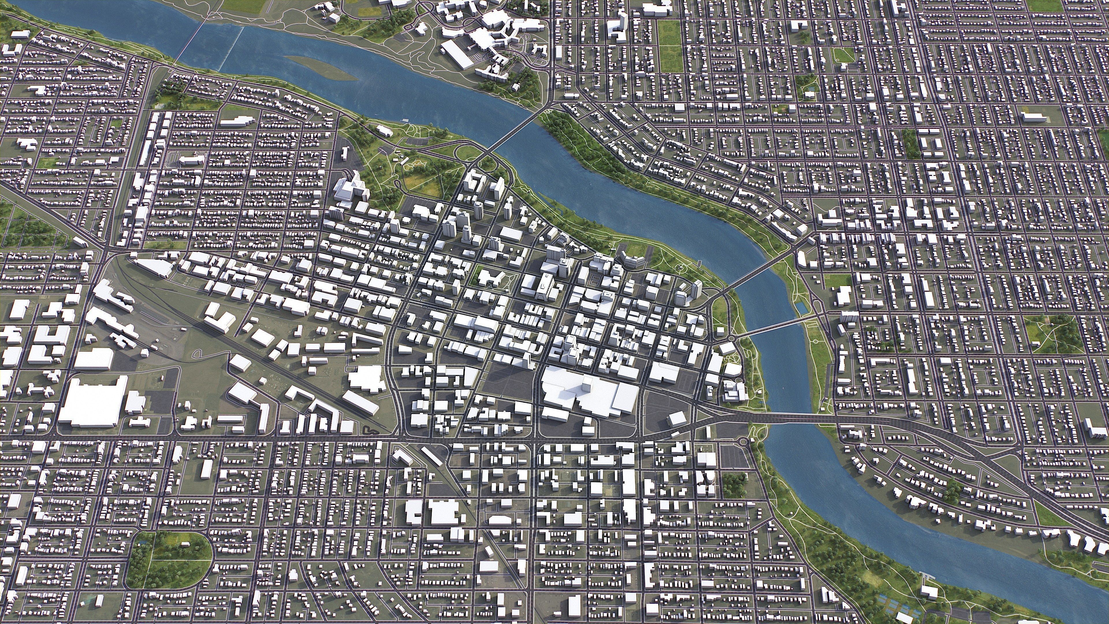 Saskatoon - 3D Model Low-poly 3D model_2