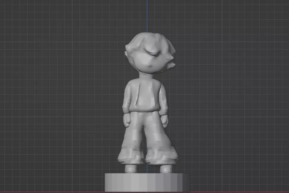 Anime style boy and girl 3d print 3D print model