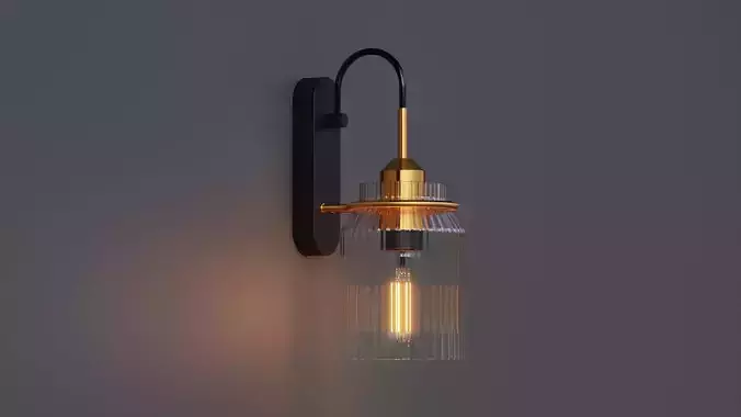 Funnel Wall Lamp 3D model