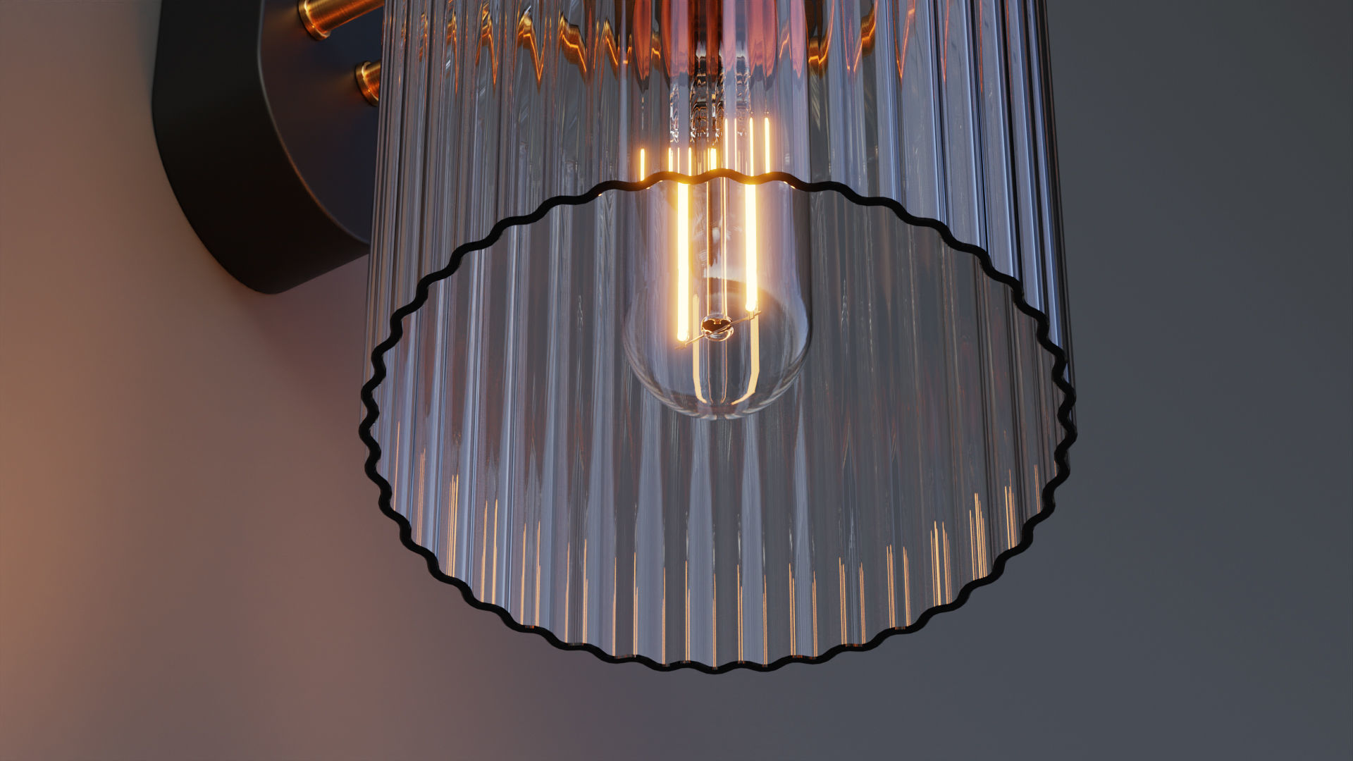 Funnel Wall Lamp 3D model_7