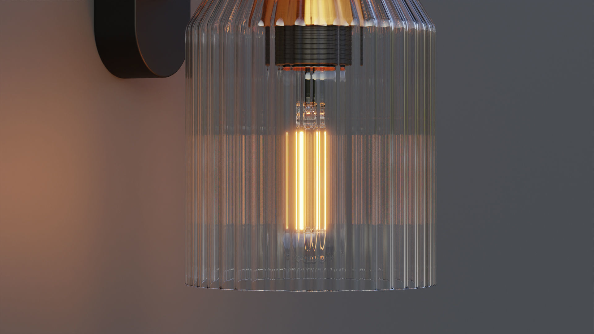 Funnel Wall Lamp 3D model_5