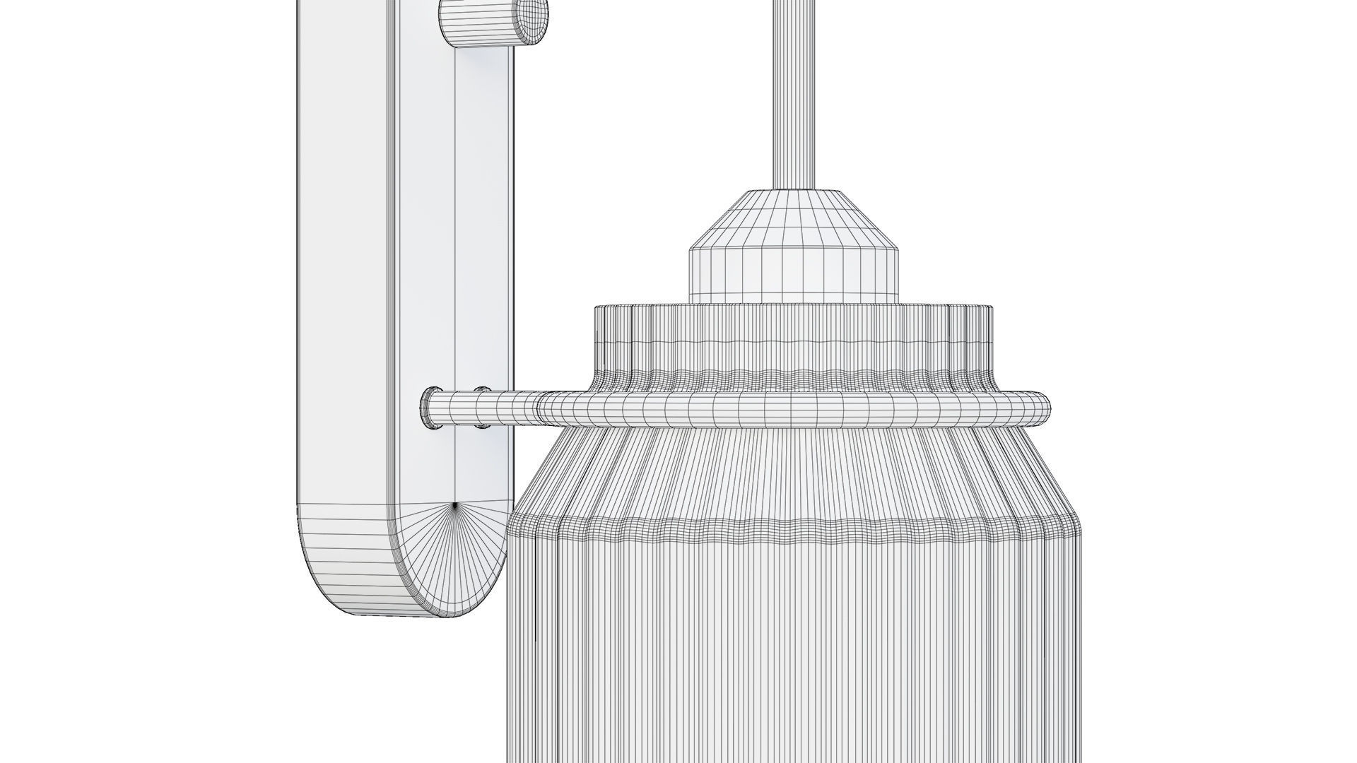 Funnel Wall Lamp 3D model_12