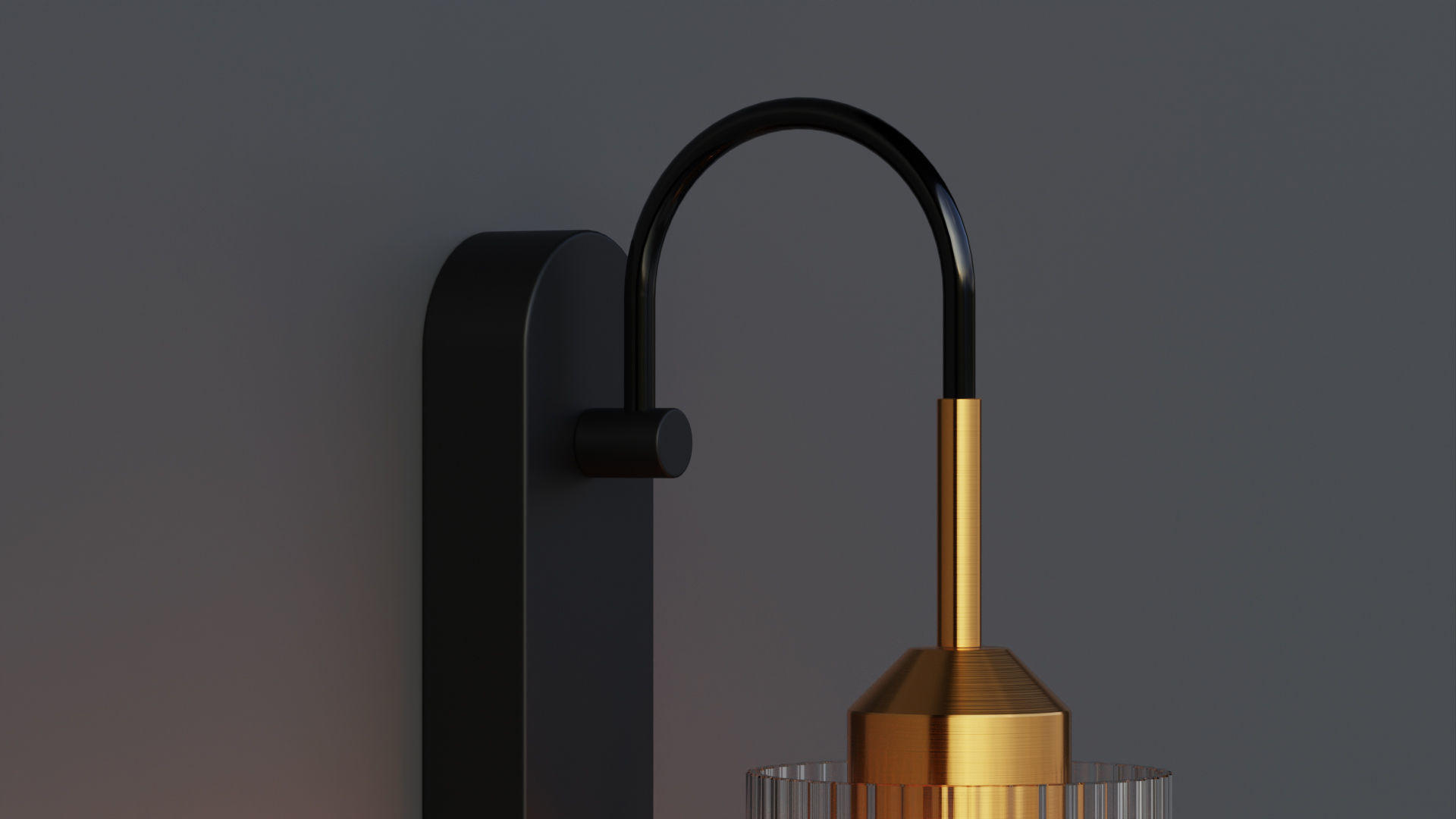 Funnel Wall Lamp 3D model_3