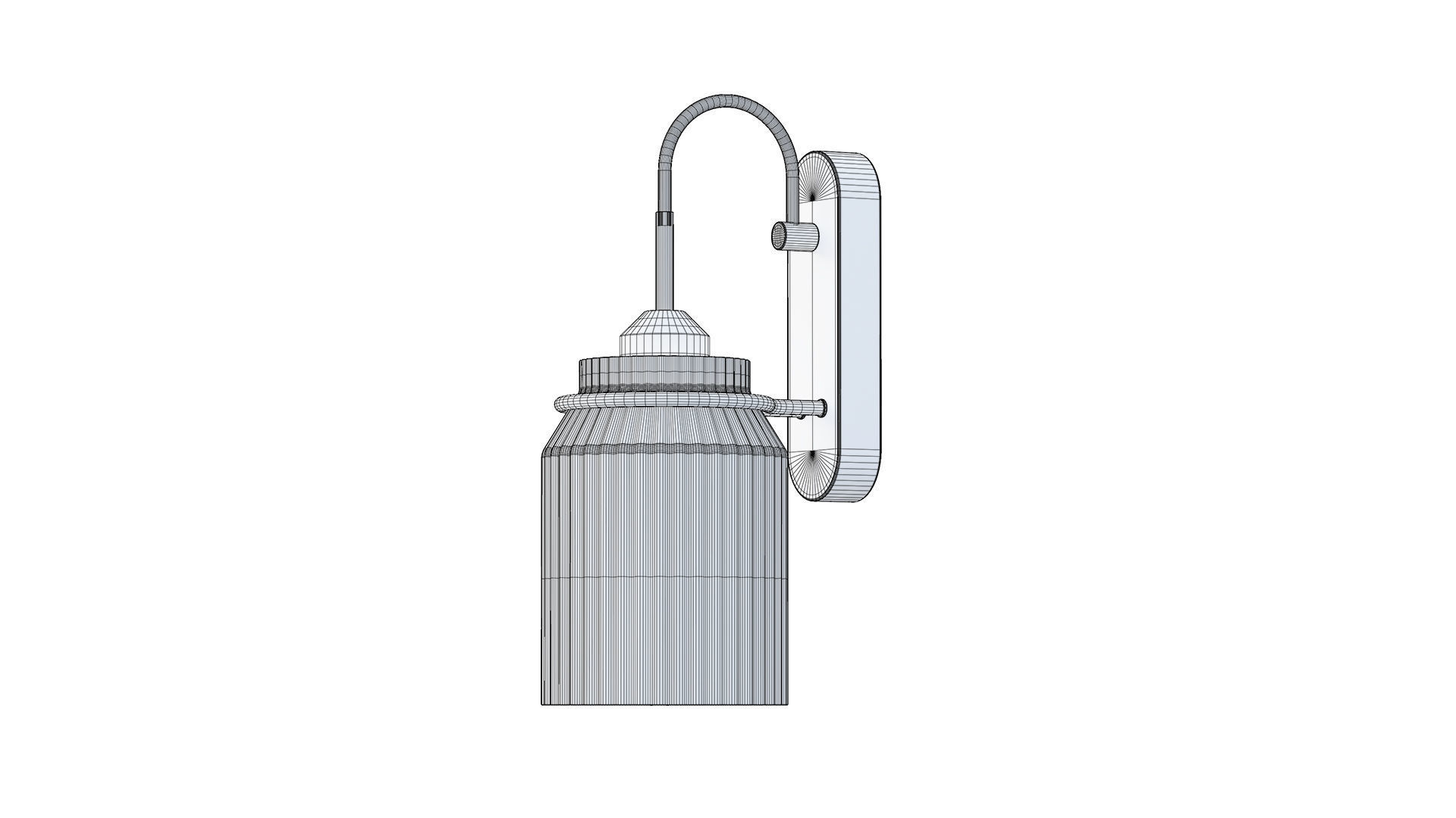 Funnel Wall Lamp 3D model_10