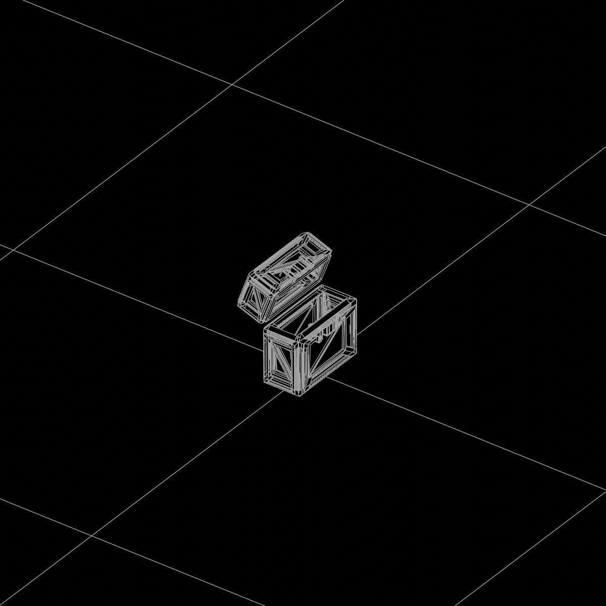 Sci-Fi Crate Box Container  Sci Fi  Object Space  029 Low-poly 3D model_3