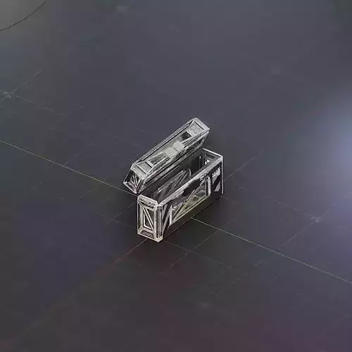Sci-Fi Crate Box Container  Sci Fi  Object Space  028 Low-poly 3D model